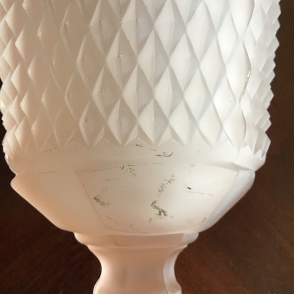 Vintage Extra Large Frosted Pink Depression Glass Candy Jar Decor Glass - Picture 6 of 6